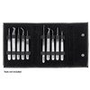 M-CASE-10-TWEEZER CARRYING CASE ONLY WITH MAGNETIC CLOSURE, 10 PIECE