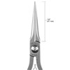 P724-PLIER, NEEDLE NOSE-EXTRA LONG SMOOTH JAW LONG 