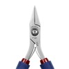 P745-PLIER, FLAT NOSE-SHORT SMOOTH JAW WIDE TIPS LONG 