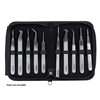 Z-CASE-10-TWEEZER CARRYING CASE ONLY WITH ZIPPER CLOSURE, 10 PIECE